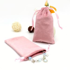 Pochette à cordon en velours luxueuse et douce personnalisée, sac anti-poussière confortable pour chaussures, vêtements et sacs à main avec logo - Product Image 5