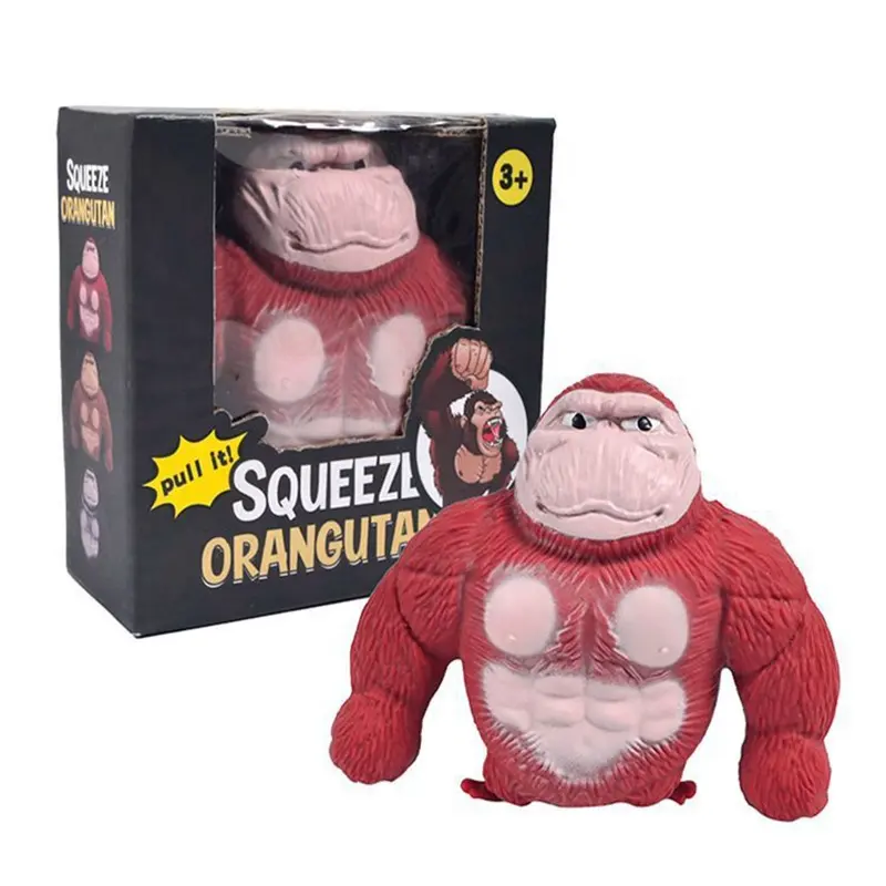 Nuovi arrivi giocattoli Anti Stress Squishy crescono giocattoli spremere Gorilla spremere giocattoli per adulti Stretch Gorilla