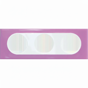 แผ่นสวิตช์ติดผนัง Comete Julia 3ตำแหน่ง - Product Image 1