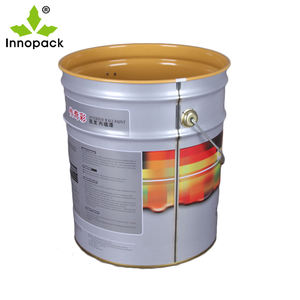 20L Anti-Rust <b>Tin</b> Plate <b>Metal</b> Oil Bucket Flower <b>Lid</b> Custom Logo Printing Recyclable Cylinder Pail Paint Leak Proof Eco-Friendly - Product Image 2