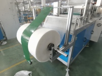 Machine automatique de fabrication de bonnets bouffants jetables, scellage par ultrasons, 280 pièces/min, marque Deheng, filet à cheveux élastique non tissé, couvre-chef