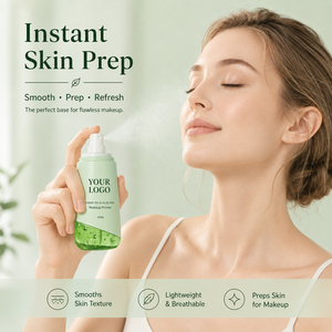 Spray Fijador de Maquillaje Vegano al por Mayor con Té Verde y <span class=keywords><strong>Aloe</strong></span> <span class=keywords><strong>Vera</strong></span>, Hidratante, de Larga Duración, Refrescante, Suavizante para la Piel, Ligero, 60ml - Product Image 3
