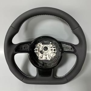 <span class=keywords><strong>Volante</strong></span> de cuero completamente perforado personalizado para <span class=keywords><strong>Audi</strong></span> RS3 RS4 RS5 A1 A3 <span class=keywords><strong>A4</strong></span> B9 A5 A6 A7 A8 S3 S4 S5 Q3 Q5 Q7 - Product Image 3