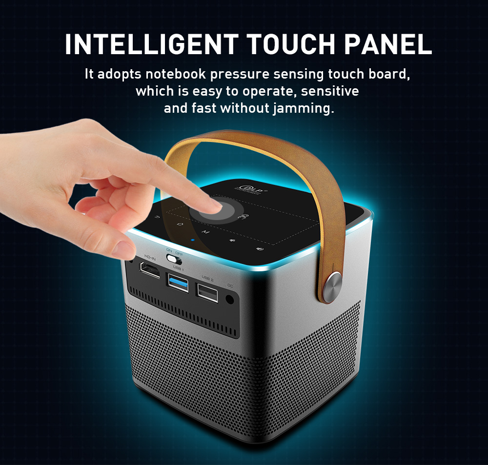 [YIDAHAI P12II]200 ANSI LUMENS LED+DLP Portable mini android mirror selling Hometheater Game Battery WIFI AI Projector