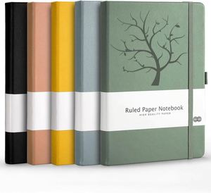 Carnet de notes scolaire de haute qualité, 100 feuilles, couverture rigide en cuir PU, format A5, ligné, personnalisable, impression numérique, mémo, reliure à spirale - Product Image 4