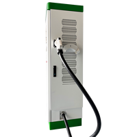 Chargeur rapide DC double pistolet 120 kW avec écran, stations de recharge au sol pour centres logistiques et hubs de recharge publics
