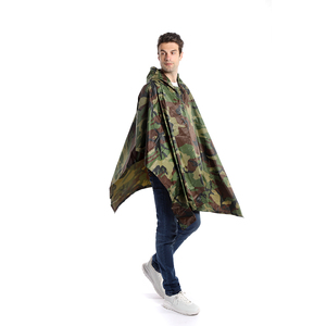 Poncho Impermeabile Personalizzato con Stampa, Giacca Antipioggia Resistente con Cappuccio per Viaggi, Escursioni e Attività all'Aperto - Product Image 4