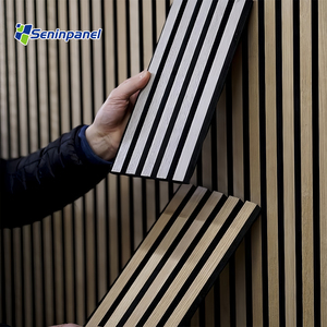 Seninpanel Chine Standard Usine Prix raisonnable Panneaux muraux à <span class=keywords><strong>lattes</strong></span> acoustiques en bois - Product Image 2