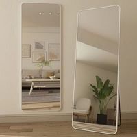 Bon prix miroir sur pied avec cadre en aluminium 150- 180cm miroir de maquillage moderne pleine longueur pour la maison