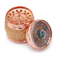 Ensemble meuleuse de fumée meule à courroie en plastique ambré alliage de zinc style moderne briquets d'emballage pour accessoires fumeurs
