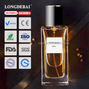 Fábrica China: Nuevo pulverizador de lujo rectangular para perfume, botella de vidrio vacía de 30ml, 50ml, 100ml con caja. - Product Image 1