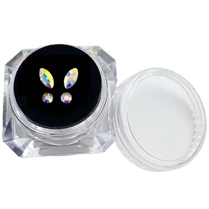 BXA Z10000200 4 ชิ้น/กล่อง คริสตัลตกแต่งฟัน อัญมณีประดับฟัน รูปทรงเพชร ของตกแต่งฟันรูปผีเสื้อ สำหรับคริสต์มาส - Product Image 3