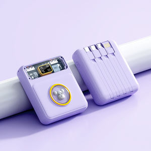 Batteries externes à charge rapide 20000mAh 10000mAh, chargeur portable compact avec câbles intégrés et écran LED - Product Image 5