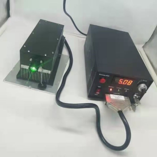 AIKE High Power 532nm DPSS 5W Power Adjustable Green DOT Laser Module