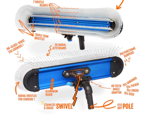 Kit <span class=keywords><strong>de</strong></span> <span class=keywords><strong>lavage</strong></span> <span class=keywords><strong>de</strong></span> fenêtre extérieur léger avec panneau Al - Product Image 4