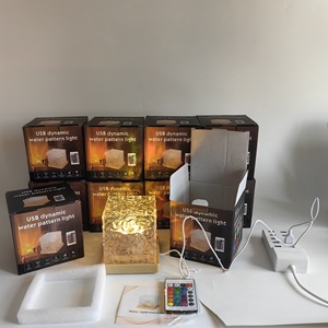 热卖海浪光投影仪亚克力装饰夜灯，带RGB色温 - Product Image 5