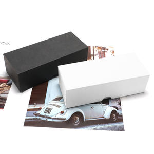 Étui à lunettes en papier kraft, rectangle, couleur unie, boîte d'emballage avec couvercle supérieur et inférieur pour lunettes optiques, été 2024 - Product Image 1