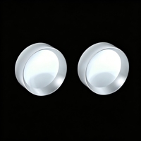Lentille biconcave de haute précision en quartz de silice fondue, lentille sphérique négative doublement concave, taille personnalisée, revêtement antireflet