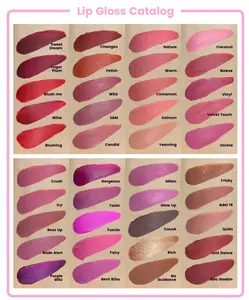 HMU 하이 퀄리티 도매 립글로스 공급 업체 60 색 매트 글리터 립글로스 개인 라벨