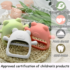 Food Grade Silicone Soft <strong>Toy</strong> Baby Teether Wristband Anti Dropping Reusable Chewing <strong>Toy</strong> Pacifier Molar Teething Relief Biting - Product Image 3