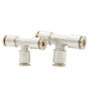 Connecteurs de tuyau mâles à raccord rapide en laiton massif série <span class=keywords><strong>MPE</strong></span> 4mm 6mm 8mm 10mm 12mm, raccord d'air en nylon à 3 voies - Product Image 6