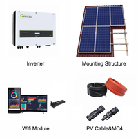 10kW 20kW 30kW 50kW 100kW Hybrid-On-Grid-Solarstrom system Solargenerator 300kW tragbares Kraftwerk-Projekts ystem