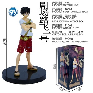 เสื้อสีขาวลายหนังลูฟี่<span class=keywords><strong>หมวก</strong></span><span class=keywords><strong>ฟาง</strong></span>รูปตุ๊กตาของเล่นตั้งโต๊ะสำหรับจัดแสดงของขวัญ - Product Image 3