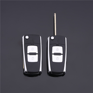 Coche espacios en blanco clave Fob caso de Shell botón <span class=keywords><strong>2</strong></span> plegable llave de coche Hyun-dai Flip programador clave - Product Image 1