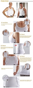 Hot Sale <strong>Men's</strong> Slimming Body Shapewear Corset Fitness <strong>Compression</strong> Tank Top <strong>Mens</strong> Body Shaper <strong>Vest</strong> - Product Image 4