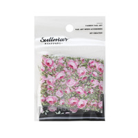 Papel de Transferencia para Uñas con Diseño Floral de Rosas Vintage, Adhesivos de Transferencia para Uñas con Patrón de Mariposas y Flores, para Manicura DIY en Salón de Uñas