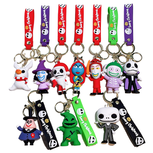 Llavero de Goma 3D de Pesadilla Antes de Navidad con Luz, Aleación de Metal, No Tóxico, Diseño de Dibujos Animados para Coche, Bolso o Regalo - Product Image 4