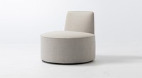 Chaise ronde rembourrée en PU de style européen Salon/Chambre à coucher/Hôtel de luxe Canapé paresseux Chaise de sol