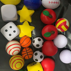 Bola stres hati merah 7cm, bola Remas hati Valentine untuk latihan tangan dan kecemasan, hadiah promosi Logo kustom - Product Image 2