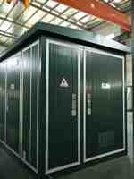 Poste de transformateur compact préfabriqué Ganzhong pour extérieur 10 kV avec transformateur réglable sur site et appareillage de commutation intégré, triple borne de recharge pour véhicules électriques