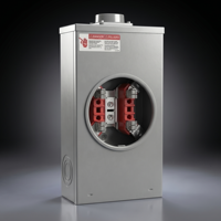 Base de compteur électrique monophasé carrée en acier inoxydable de qualité supérieure 200A
