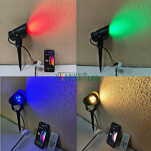 Projecteur LED extérieur pour jardin, étanche IP65, DMX 512, RGBW, marche/arrêt, montage sur arbre - Product Image 1