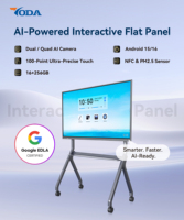 Tableau blanc interactif intelligent 4K UHD de 65 pouces avec écran tactile pour système de réunion en entreprise