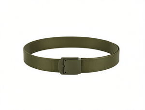 Cinturón Tejido para Hombre, 4.0*125cm, Verde Militar, Hebilla de Plástico con Cierre, Estilo Casual - Product Image 1