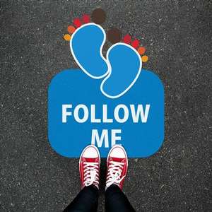 Autocollants de sol personnalisés avec un design mignon de <span class=keywords><strong>pied</strong></span> <span class=keywords><strong>Autocollant</strong></span> de sol en vinyle PVC imperméable pour la décoration - Product Image 3