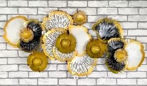 Wrought Iron Multi Flowers in <b>White</b> Wall Art - Product Image 3