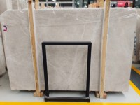 Dalle de marbre gris poli moderne SH STONE Crema Dela Creme Emperador pour mur et sol intérieur de villa
