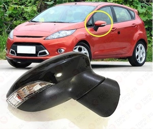 Автомобильные аксессуары наружная Боковая дверь правое зеркало заднего вида в сборе для Ford Fiesta 2009-2017 автомобильное зеркало в сборе 6 линий (8 отверстий/10 отверстий) - Product Image 5