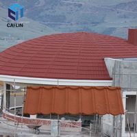 Cailin Langlebige Leichte Dachbedeckung Stahlmaterialien Aluminium Steinbeschichtete Metalldachziegel im Spanischen Stil