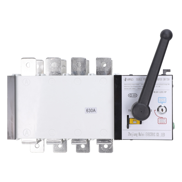4P 630A Three Phase High-Current Automatic Transfer Switch (ATS) 400VAC PC Automatic Manual 2 Input 1 Output Electrical Selector
