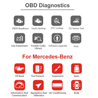 Lecteur de code OBDII KONNWEI KW360, outil de diagnostic du châssis et de la carrosserie, diagnostic complet du système pour Mercedes