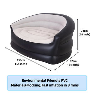 Canapé transat <span class=keywords><strong>gonflable</strong></span> de haute qualité Portable 2 personnes Air canapé-<span class=keywords><strong>lit</strong></span> pliant floqué <span class=keywords><strong>fauteuil</strong></span> pour une utilisation intérieure et extérieure - Product Image 5