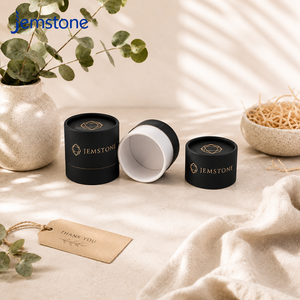 Private Label Matte Black Cosmetic Paper Tube for Face Cream Rigid Cardboard Cylinder <b>Container</b> for Luxury Brand Custom - Product Image 6