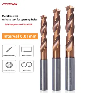 Wholesale Custom Integral Carbide Twist Drill For Die Steel Cast Iron Stainless Steel CNC Metal Drilling Tool10XD Tungsten Drill