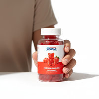 Gummies de protéines de lactosérum naturelles sans sucre OEM, fournissant une nutrition équilibrée et contribuant à maintenir une condition physique stable