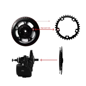 Vélo électrique TSDZ2B mi moteur 500w 250w anneau de chaîne 34T ebike tongsheng mi moteur pièces 34T roue de chaîne TSDZ2 usine d'origine - Product Image 4